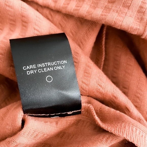 Camila Coelho Claudia Midi Dress in Rose Ribbed Jersey Adjustable Shoulders NWT - Picture 9 of 11